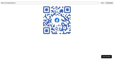 Qr Code Styling React Example Forked Codesandbox