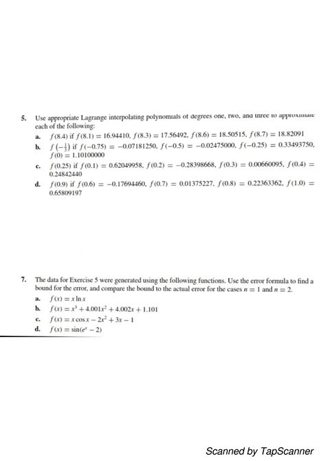 Solution Numerical Analysis Studypool