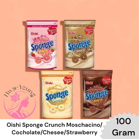 Jual Oishi Sponge Crunch Gram Party Size Snack G Shopee