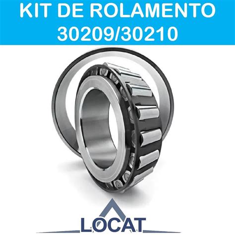 Kit Rolamento 30210 E 30209 Para Betoneiras Parcelamento Sem Juros