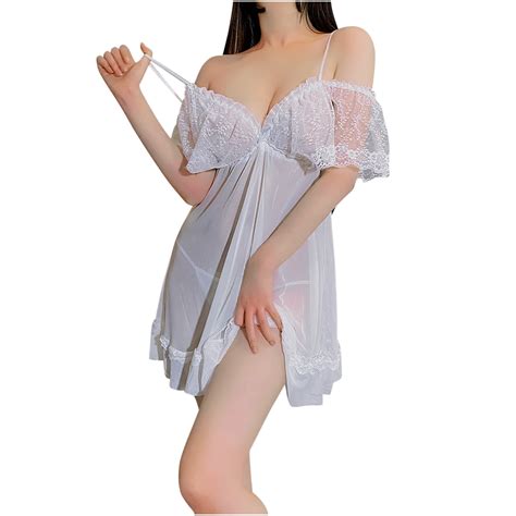 Lovskoo Women S Lingerie Sleepwear Chemise Nightgown Trendy Sexy