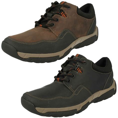 Mens Clarks Casual Waterproof Lace Up Shoes Walbeck Edge