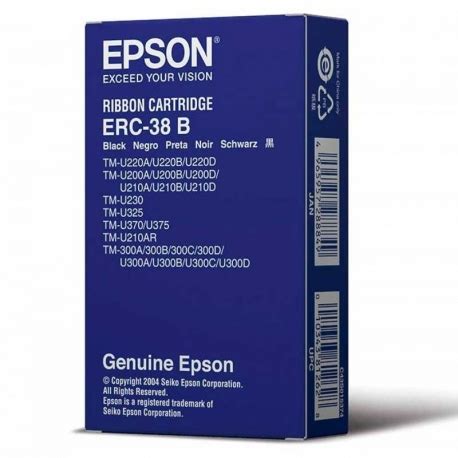 Cinta de Impresión Epson ERC 38B Negro Original Tienda CQNet