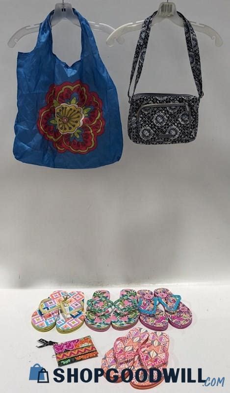 Vera Bradley Flip Flops Size 7 8 Purse With Tags Coin Purse Shopping