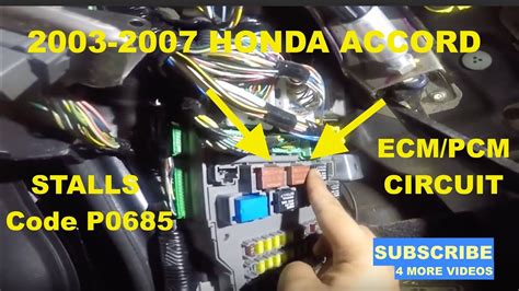 Ecm Ecu Pcm Malfunction Honda Accord