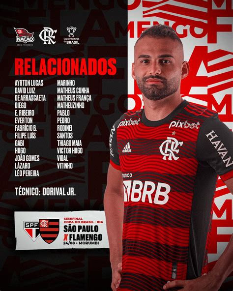 Flamengo On Twitter Confira Os Relacionados Do Flamengo Para A