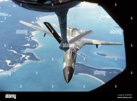 A View From A KC 135 Stratotanker Aircraft Boom Operator S Window Of An