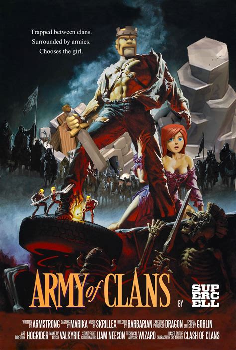 Clash Of Clan Fait Son Cinéma Movie Posters Vintage Horror Movie