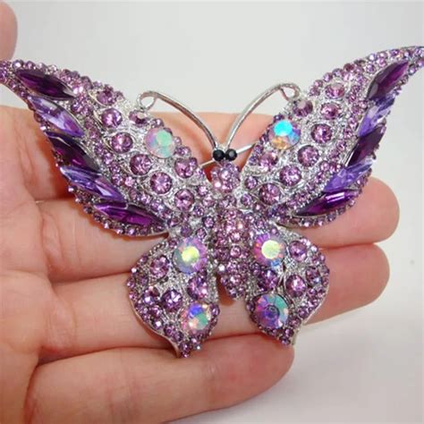 Exquisito Broche De Mariposa De Insectos De Circ N Completo Para Mujer