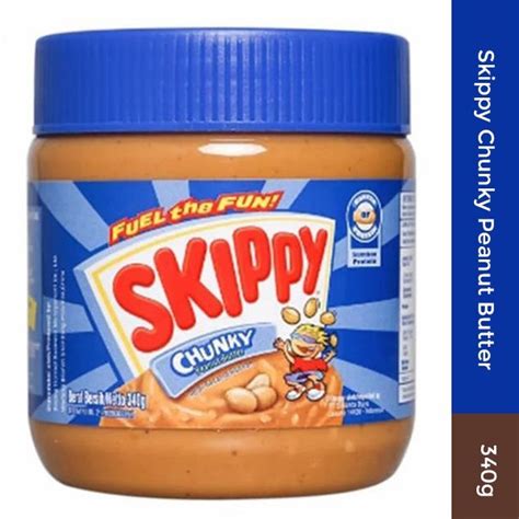 Jual SELAI KACANG SKIPPY CHUNKY PEANUT BUTTER 340GR HALAL Shopee