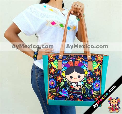 Bs Bolsa Artesanal Mexicana Bordada Shakira Para Mujer De Tela