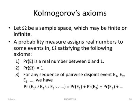 PPT ENGG2012B Lecture 17 Interpretations Of Probability Kolmogorovs