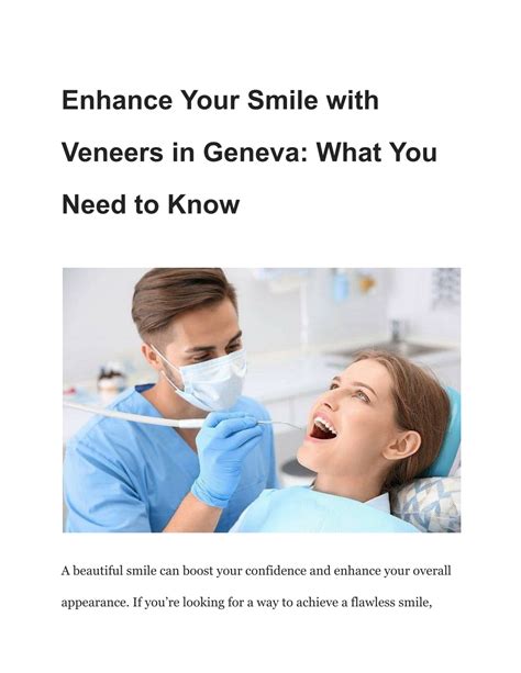 Ppt Enhance Your Smile With Veneers In Geneva What You Need To Know