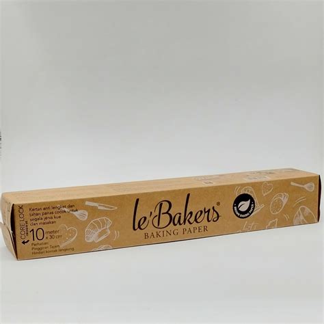 jual le bakers brown kertas baking paper cm    shopee indonesia