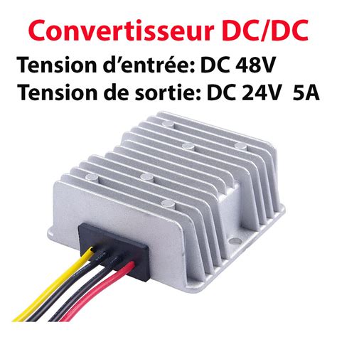 Convertisseur Dc Dc Abaisseur Tanche Tension De Sortie Dc V A W