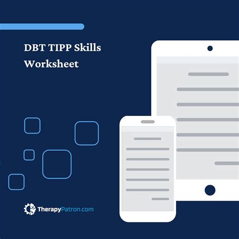 Dbt Tipp Skills Worksheet Editable Fillable Printable Pdf