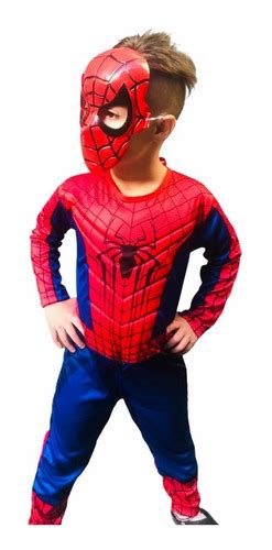 Roupa Infantil Fantasia Longa Enchimento Homem Aranha