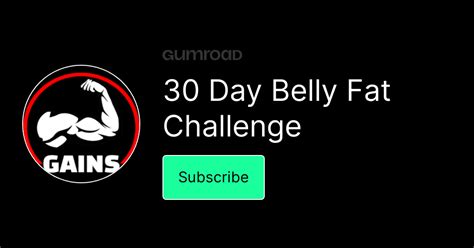 30 Day Belly Fat Challenge