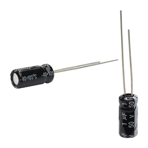 50x Capacitor Eletrolítico 1uf X 50v 105º Kit C50 Peças Shopee Brasil