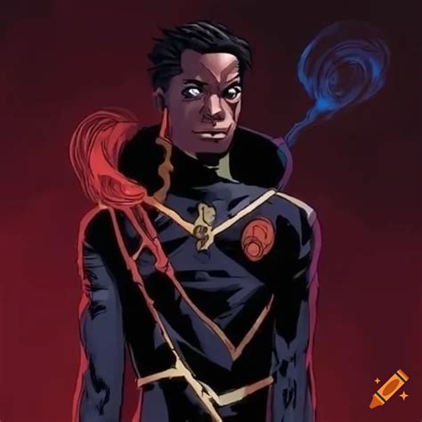 Image Of A Black Male Superhero With Magic Powers On Craiyon