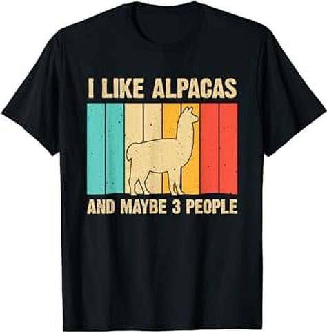 Funny Alpaca Design For Men Women Llama Lover Guanaco Vicuna T Shirt