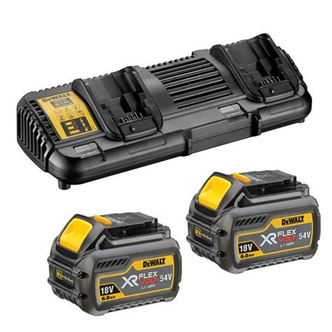 Set Incarcator Port Dublu 2 Acumulatori Dewalt DCB132T2 Li Ion XR