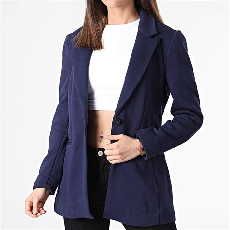 Only Veste Blazer Femme Meryl Bleu Marine Laboutiqueofficielle