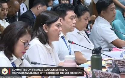 Proposed Ovp Budget Passes Senate Panel Deliberation Philippine