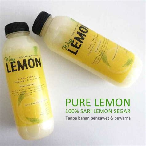 Jual Sari Lemon Asli 500ml Shopee Indonesia