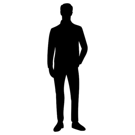 human silhouette standing png