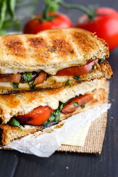 Toasted Caprese Sandwich Recipe Food Fanatic