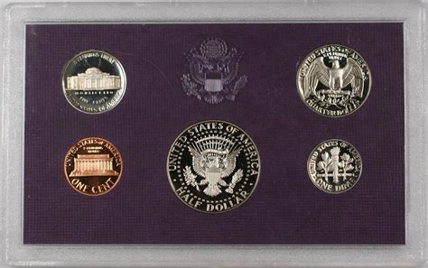 1985 S US Mint Clad Proof Set 5 Gem Coins As Issued In OGP W Box Gem