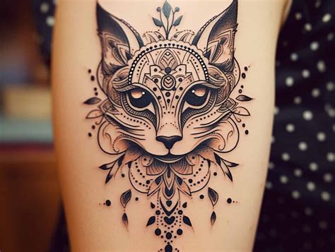 Cat Mandala Tattoo Designs Ideas For Men And Women