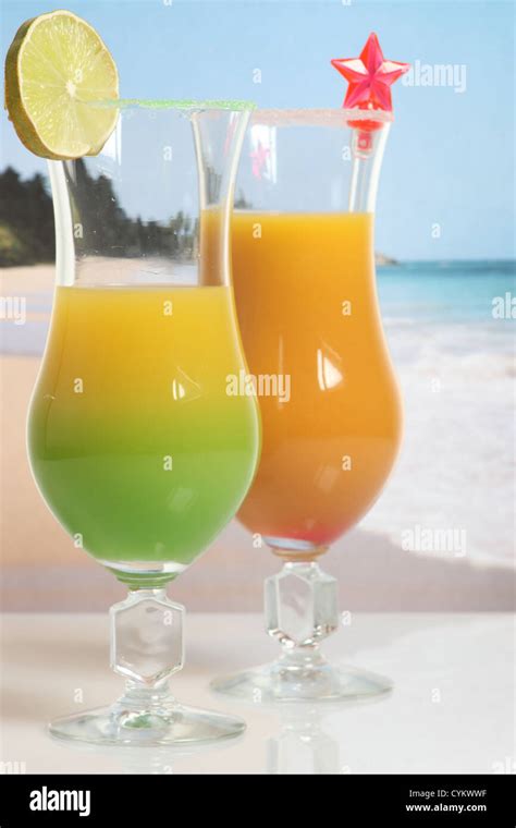 drinks  fruit cocktail stock photo alamy