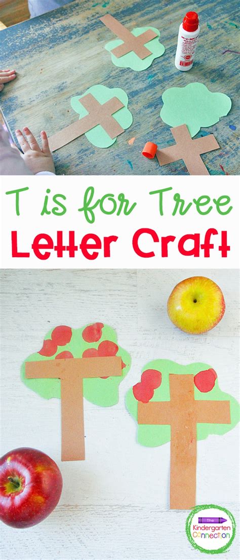 Letter T Craft - T is for Tree Kindergarten Letter Craft