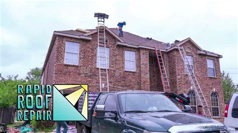 Dallas Roofing Contractor 469 708 0736 Rapid Roof Repair Youtube