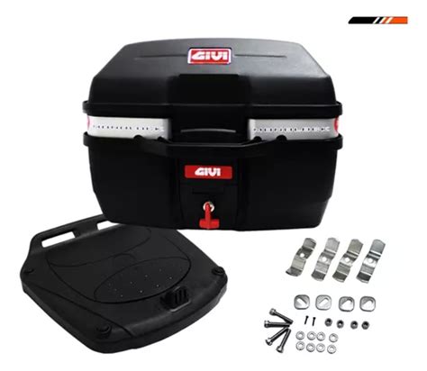 Bau Bauleto Para Motos Traffic Litros Monolock Preto Givi