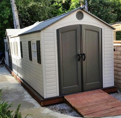 Lifetime 6402 Outdoor Storage Shed, 8 x 12.5 ft, Desert Sand