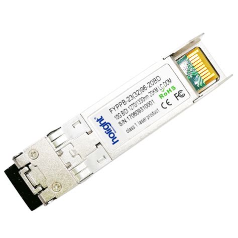 Optisches 10GBASE BR BIDI SFP Modul Bis Zu 20 Km Entfernung