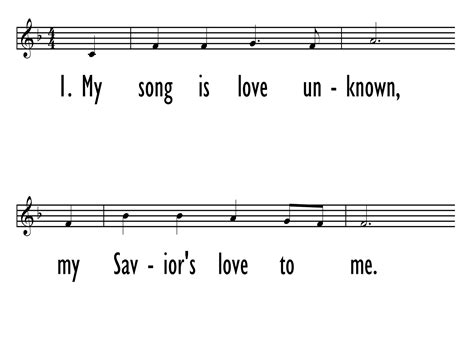 My Song Is Love Unknown | Hymnary.org