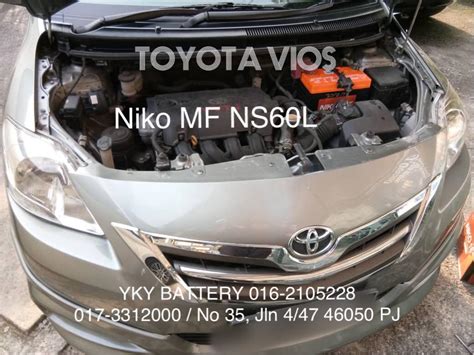 Kereta Bateri Toyota Vios Niko MF NS60L Auto Accessories On Carousell