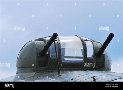 Aircraft machine gun turret Stock Photo - Alamy