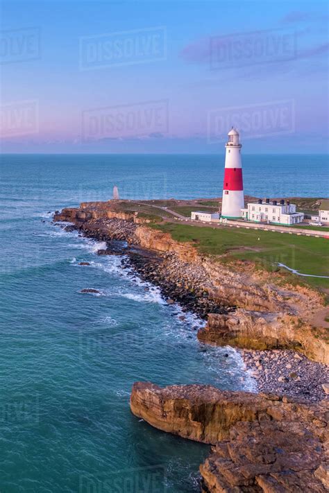 View By Drone Of Portland Bill Lighthouse Portland Bill Isle Of