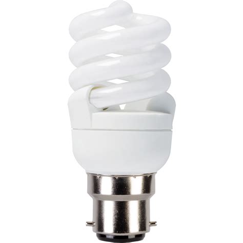 Wilko 1 Pack Bayonet B22 BC CFL Energy Saving 11W Spiral Light Bulb Wilko