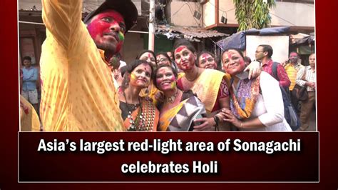 Asia’s largest red-light area of Sonagachi celebrates Holi