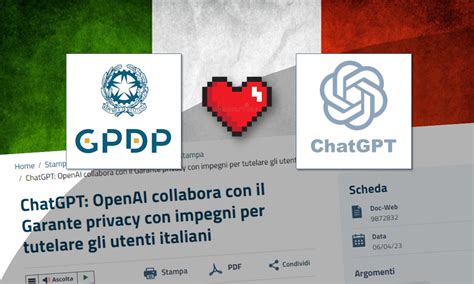 Chatgpt Openai Collabora Con Il Garante Privacy Con Impegni Per