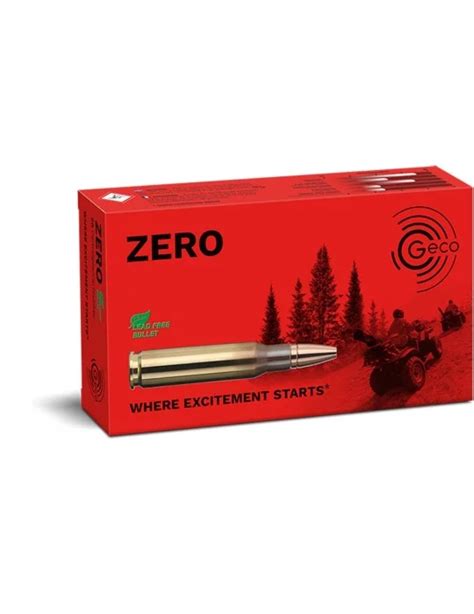 Munition De Grande Chasse GECO 7mm Rem Mag Zero 127gr Sans Plomb