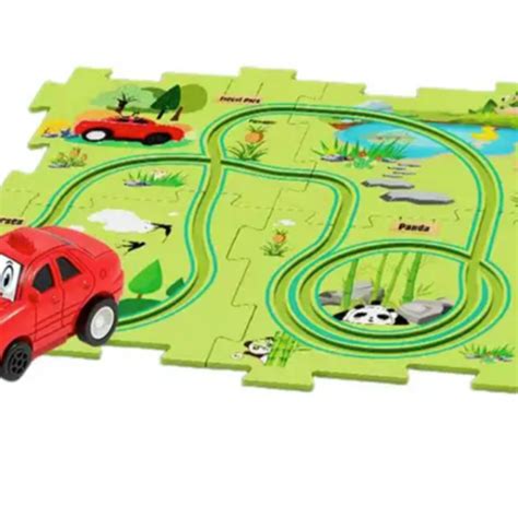 PuzzleRaceway Kids Car Track Set - Lulunami