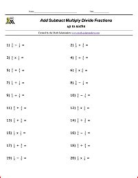 How To Add Subtract Multiply And Divide Integers Worksheets Library