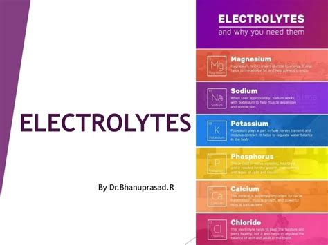 PPT - ELECTROLYTES presentation for student study material pdf ...
